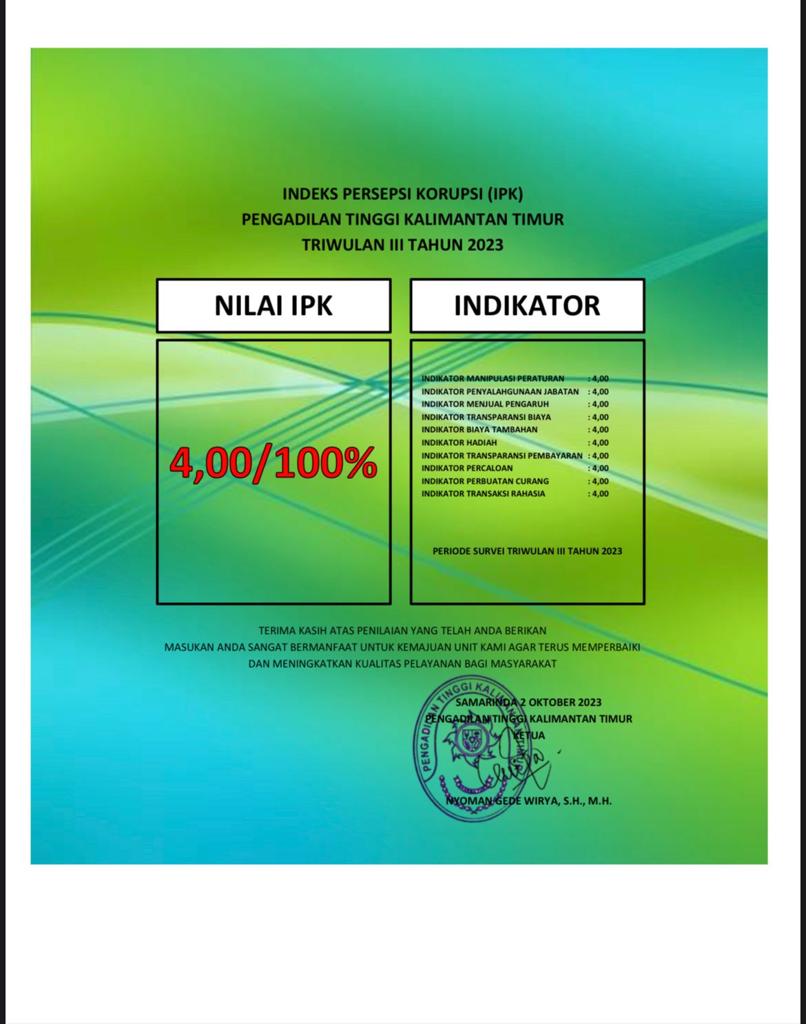 Pengadilan Tinggi Samarinda Website Resmi Pengadilan Tinggi Samarinda